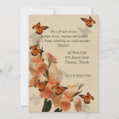 Célébration de la vie Invitation canna lys (Dos)