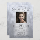 Célébration de la vie - Invitation commémorative A (Devant / Derrière)