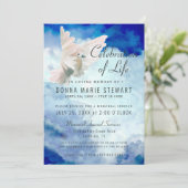 Célébration de la vie | Invitation commémorative f (Debout devant)
