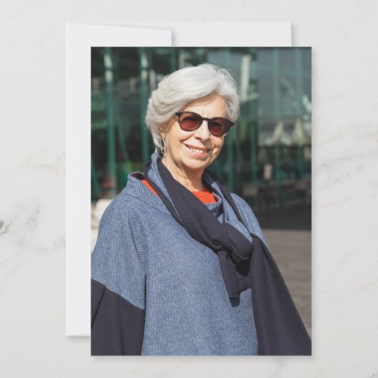 Célébration de la vie | Invitation commémorative f (Dos)