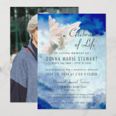 Célébration de la vie | Invitation de mémorial de  (Devant / Derrière)