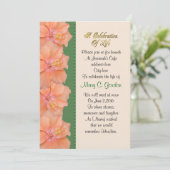Célébration de la vie Invitation hibiscus (Debout devant)