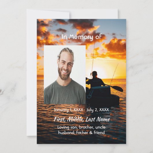 Célébration de la vie Invitation Kayaking Sport (Devant)