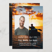 Célébration de la vie Invitation Kayaking Sport (Devant / Derrière)