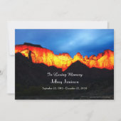 Célébration de la vie Invitation lever du soleil (Devant)