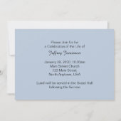 Célébration de la vie Invitation lever du soleil (Dos)