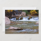 Célébration de la vie Invitation Little Waterfall (Devant)