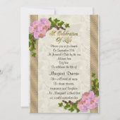 Célébration de la vie Invitation orchidées (Devant)