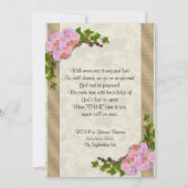 Célébration de la vie Invitation orchidées (Dos)