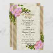 Célébration de la vie Invitation orchidées (Devant / Derrière)