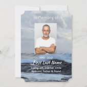 Célébration de la Vie Invitation Storm Cloud Ocean (Dos)