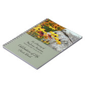 Célébration de la vie Invité Nom du livre Fleurs j (Côté gauche)