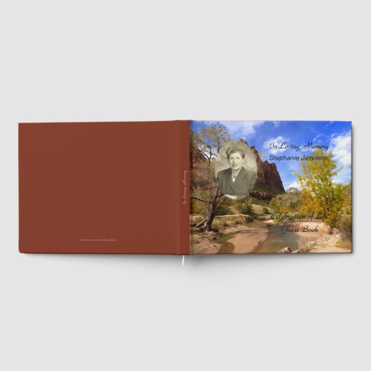 Célébration de la vie Livre d'invité avec photo, N (Complet)