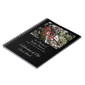 Célébration de la vie Livre d'invité, Fleurs rouge (Côté gauche)