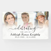 Célébration de la vie Mémorial 3 bannière photo (Horizontal)