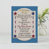 Célébration de la vie mémorial invitation patrioti (Debout devant)