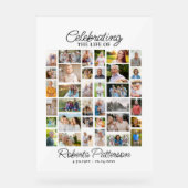 Célébration de la vie Mémorial Photo Collage perso (Recto)