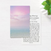 Célébration de la vie Peaceful Ocean Prayer Card (Bureau)