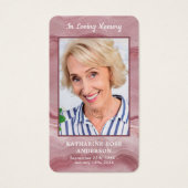 Célébration De La Vie Photo Carte De Prière Funéra (Devant)