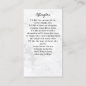 Célébration De La Vie Photo Cartes De Prière Mémor (Dos)