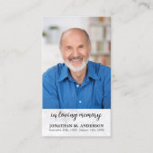 Célébration De La Vie Photo Cartes De Prière Mémor (Devant)