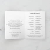 Célébration de la vie - Photo - Programme de funér (Intérieur)