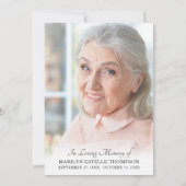 Célébration de la vie rose florale Invitation phot (Dos)