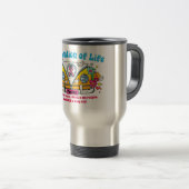 Célébration de la vie !  Tasse de voyage (Devant droit)