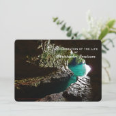 Célébration de la vie, Turquoise Water Invitation (Debout devant)