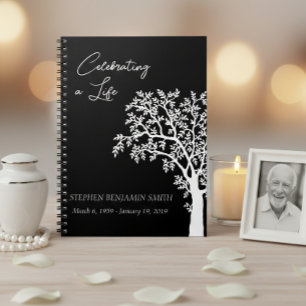 Célébration de la vie White Tree livre d'or