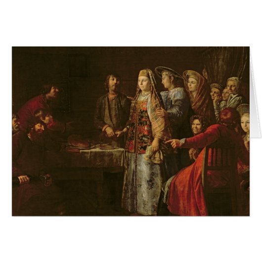 Célébration de l'accord de mariage, 1777 (Devant horizontal)