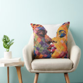 Célébration de l'art du patchwork Coussin de jet (Chaise)