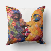Célébration de l'art du patchwork Coussin de jet (Verso)