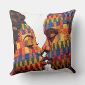 Célébration de l'art du patchwork Coussin de jet (Verso)