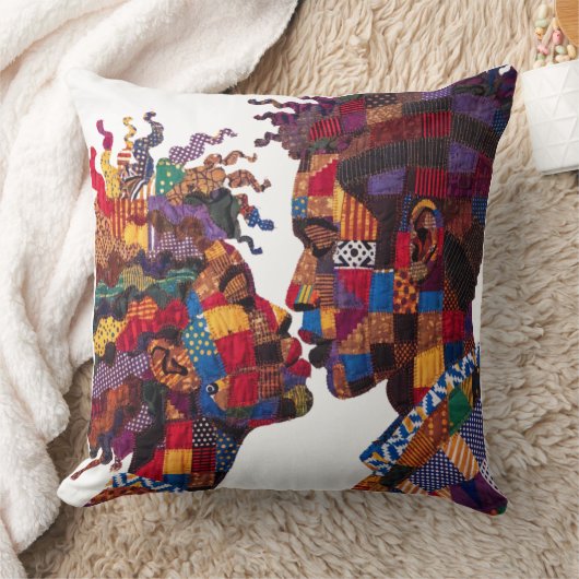 Célébration de l'art du plaid Coussin de jet (Couverture)
