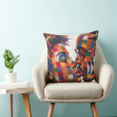 Célébration de l'art du plaid Coussin de jet (Chaise)