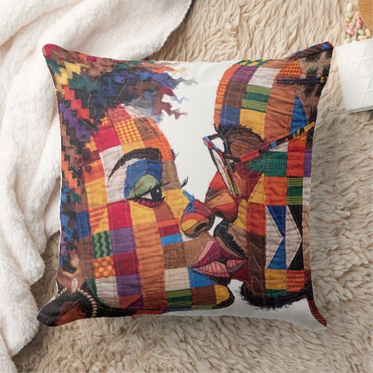 Célébration de l'art du plaid Coussin de jet (Couverture)