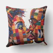 Célébration de l'art du plaid Coussin de jet (Verso)