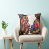 Célébration de l'art du plaid Coussin de jet (Chaise)