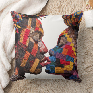 Célébration de l'art du plaid Coussin de jet