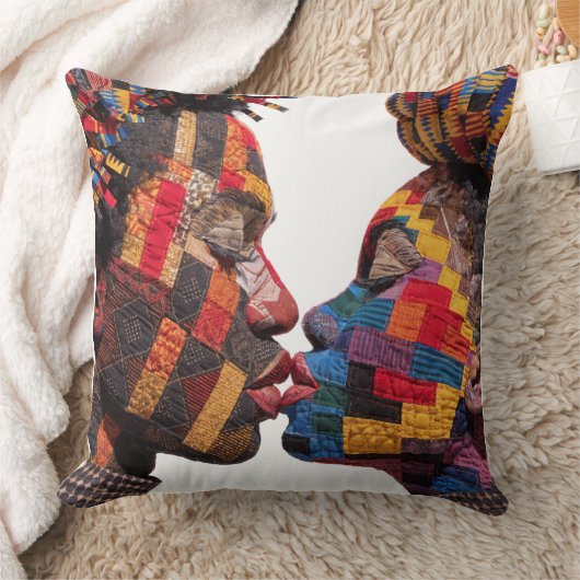Célébration de l'art du plaid Coussin de jet (Couverture)