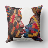 Célébration de l'art du plaid Coussin de jet (Verso)