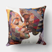 Célébration de l'art du plaid Coussin de jet (Verso)