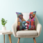 Célébration de l'art du plaid Coussin de jet (Chaise)