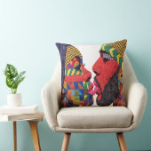 Célébration de l'art du plaid de jeté Coussin (Chaise)