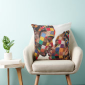 Célébration de l'art du plaid de jeté Coussin (Chaise)