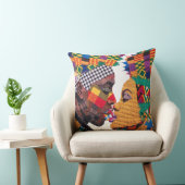 Célébration de l'art du plaid de jeté de coussin (Chaise)