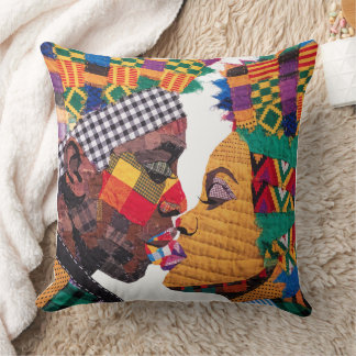 Célébration de l'art du plaid de jeté de coussin