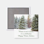 Célébration de l'hiver Solstice Fridge Magnet (Recto/Verso)