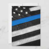 Célébration de Life Cop Photo Memorial Invitation (Dos)